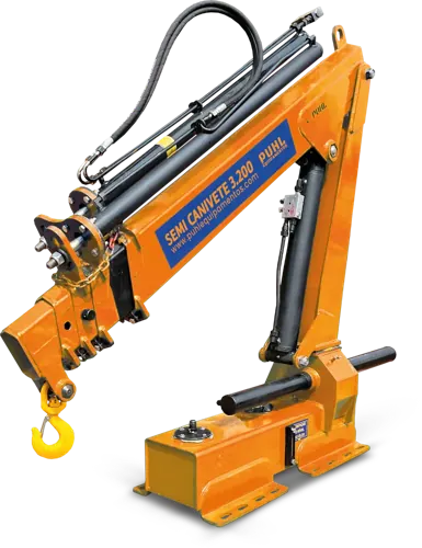 Guindaste veicular articulado PUHL Semi Canivete 3.200